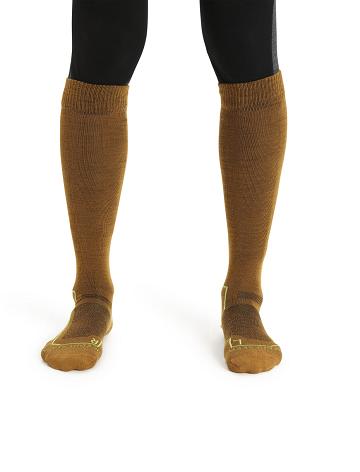 Icebreaker Merino Ski+ Ultralight Over the Calf Strumpor Herr Guld | SE 1930EBCX
